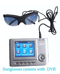 Sunglassese spy camera with recorder